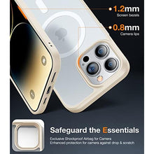 Load image into Gallery viewer, TORRAS Magnetic Guardian Designed for iPhone 14 Pro Max Case (6.7") [Military Grade Drop Tested] [Compatible with MagSafe] Slim Translucent Matte Phone Case , Milk White, MilkWhite_1513
