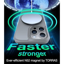 Load image into Gallery viewer, TORRAS Magnetic Shockproof Compatible with iPhone 15 Pro Case, [Military-Grade Drop Tested] [Compatible with MagSafe] Translucent Slim Protective, PC &amp; TPU, Anti-Fingerprint Guardian Mag 2023, Grey_336
