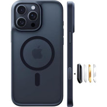 Load image into Gallery viewer, TORRAS Magnetic Shockproof for iPhone 16 Pro Max Case, [Fit for MagSafe] [Military-Grade Drop Tested] Translucent Slim Protective for iPhone 16 Pro Max Case Anti-Fingerprint Anti-Scratch, Black_1
