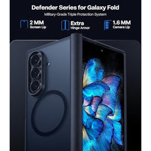 Load image into Gallery viewer, TORRAS Magnetic Shockproof for Samsung Galaxy Z Fold 7 Case with S Pen Holder &amp; Screen Protector, Fit for MagSafe, Mil-Grade Hinge Protection, Translucent Slim Case for Samsung Z Fold 7, Black_4396
