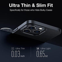 Load image into Gallery viewer, TORRAS OriginFit Case for iPhone 14 Pro Case Slim Fit, Super Thin Lightweight Hard PC Cover ONLY Compatible with iPhone 14 Pro Phone Case-6.1 Inch, Matte Black, MatteBlack_8236
