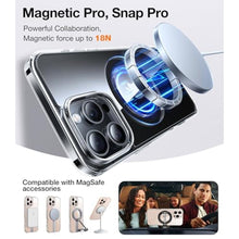 Load image into Gallery viewer, TORRAS Upgraded 360 Rotatable Magnetic Ring for iPhone 16 Pro Max Case, Fit for MagSafe with Stand Ring Holder, 16FT Mil- Grade Shockproof Translucent for iPhone 16 Pro Max Phone Case Ostand, Clear_578
