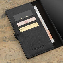 Load image into Gallery viewer, TORRO Case Compatible with Samsung Galaxy S24 Ultra 5G Premium Leather Wallet Case with Kickstand and Card Slots (Black), AllBlack_7358
