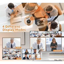 Load image into Gallery viewer, TOUCAN 360-Degree Video Conference Camera, 1080p HD Webcam with 4 Noise Reduction Mics, Speaker, AI Tracking, Works with Zoom, Google Voice, Microsoft Teams and More, for PC/Mac/Tablet, SC_1485
