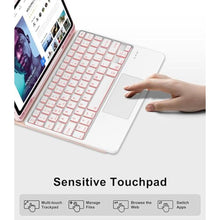 Load image into Gallery viewer, Touch Keyboard Case for Samsung Galaxy Tab S10 Lite / S10 FE / S9 FE 10.9 Inch &amp; S9 11 Inch Case Keyboard with Trackpad, Backlit Keypad with S Pen Holder for Galaxy Tablet S10 Lite 2025, Pink, PinkTrackpad_677
