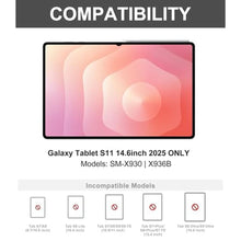 Load image into Gallery viewer, Touch Keyboard Case for Samsung Galaxy Tab S11 Ultra 14.6 Inch 2025, Galaxy Tab S11 Ultra Case Keyboard with Precise Trackpad, Backlit Keypad with S Pen Holder for Samsung Tablet 14.6'', Lavender, LavenderwithTrackpad_733
