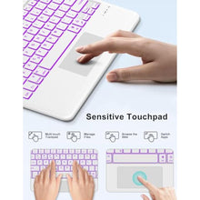 Load image into Gallery viewer, Touch Keyboard Case for Samsung Galaxy Tab S11 Ultra 14.6 Inch 2025, Galaxy Tab S11 Ultra Case Keyboard with Precise Trackpad, Backlit Keypad with S Pen Holder for Samsung Tablet 14.6'', Lavender, LavenderwithTrackpad_734
