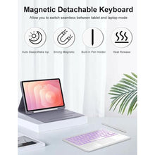 Load image into Gallery viewer, Touch Keyboard Case for Samsung Galaxy Tab S11 Ultra 14.6 Inch 2025, Galaxy Tab S11 Ultra Case Keyboard with Precise Trackpad, Backlit Keypad with S Pen Holder for Samsung Tablet 14.6'', Lavender, LavenderwithTrackpad_735
