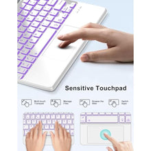 Load image into Gallery viewer, Touch Keyboard Case for Xiaomi Redmi Pad 2 11 Inch 2025 &amp; Redmi Pad SE 11 Inch 2023 Case Keypad with Trackpad, Detachable Wireless Backlit Key Board Cover with Pen Slot for Mi Pad2 11'' Tab, Lavender, LavenderTrackpad_68
