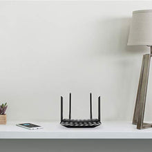 Load image into Gallery viewer, TP-Link AC1200 Gigabit WiFi Router (Archer A6) - 5GHz Dual Band Mu-MIMO Wireless Internet Router, Supports Guest WiFi and AP Mode, Long Range Coverage, Black_165
