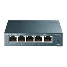 Load image into Gallery viewer, TP-Link TL-SG105, 5 Port Gigabit Unmanaged Ethernet Switch, Network Hub, Ethernet Splitter, Plug &amp; Play, Fanless Metal Design, Shielded Ports, Traffic Optimization_1
