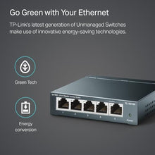 Load image into Gallery viewer, TP-Link TL-SG105, 5 Port Gigabit Unmanaged Ethernet Switch, Network Hub, Ethernet Splitter, Plug &amp; Play, Fanless Metal Design, Shielded Ports, Traffic Optimization_2509
