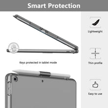 Load image into Gallery viewer, TQQ Touch for iPad 9th Generation Case with Keyboard (10.2", 2021), Multi-Touch Trackpad, 360 Rotatable Protective Cover for iPad Keyboard 9th/8th/7th Gen with Pencil Holder (Gray)_2735
