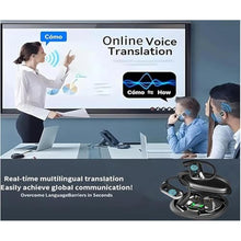 Load image into Gallery viewer, Translation Earbuds Real Time 144 Languages Audifonos Traductores Ingls Espaol, Open Ear Wireless Earphones Perfect for Travel Business Conversations Learnin Meetings, CarbonBlack_2088
