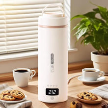 Load image into Gallery viewer, Travel Kettle, Portable Electric Kettle with 4 Temperature Controls, 304 Stainless Steel with Auto Shut-off &amp; Leak Proof, Beige(120V)_1
