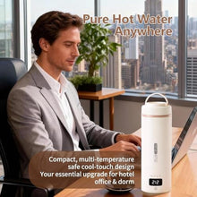 Load image into Gallery viewer, Travel Kettle, Portable Electric Kettle with 4 Temperature Controls, 304 Stainless Steel with Auto Shut-off &amp; Leak Proof, Beige(120V)_6004
