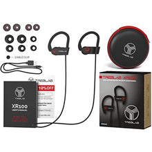 Load image into Gallery viewer, TREBLAB XR100 - Ergonomic Wireless Sport Earbuds. Bluetooth Running Headphones &amp; Best Workout Headphones. Wireless Earbuds for Gym. HD Sound Mic for iPhone Android. Running Earphones 2019, Black_488
