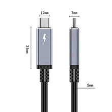 Load image into Gallery viewer, TREBLEET 6.6ft USB4 Cable (40Gbps), Compatible with Thunderbolt 5 &amp; 4 &amp; 3, 100W PD Charging, 5K@60Hz Video | USB-C to USB-C Cord for eGPU, Mac Studio, MacBook Pro, Dell XPS, Docking Station, ftmGbpsTPE_5793
