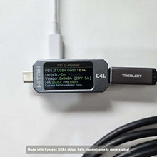 Load image into Gallery viewer, TREBLEET 6.6ft USB4 Cable (40Gbps), Compatible with Thunderbolt 5 &amp; 4 &amp; 3, 100W PD Charging, 5K@60Hz Video | USB-C to USB-C Cord for eGPU, Mac Studio, MacBook Pro, Dell XPS, Docking Station, ftmGbpsTPE_5794
