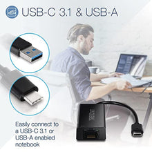 Load image into Gallery viewer, TRENDnet USB-C 3.1 to 2.5GBASE-T Ethernet Adapter, TUC-ET2G, NDAA &amp; TAA Compliant, Windows &amp; Mac Compatible, USB Type-C to USB-A Converter Included, Up to 2.5Gbps Speeds, Black_1012
