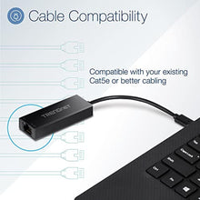 Load image into Gallery viewer, TRENDnet USB-C 3.1 to 2.5GBASE-T Ethernet Adapter, TUC-ET2G, NDAA &amp; TAA Compliant, Windows &amp; Mac Compatible, USB Type-C to USB-A Converter Included, Up to 2.5Gbps Speeds, Black_1013
