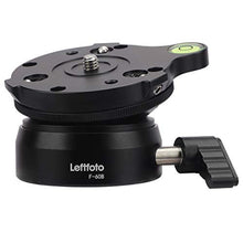 Load image into Gallery viewer, Tripod Leveling Base Half Ball Quick Tilted up and Down 15 Degrees in Any Direction for Canon Nikon and Other DSLR Cameras Tripods Monopods with Offset Bubble Level, Black_1
