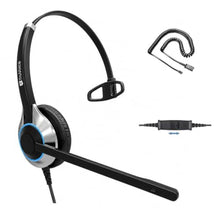 Load image into Gallery viewer, TruVoice HD-500 Office Headset with HD Sound and Noise Canceling Microphone - Compatible with Cisco 6000, 78xx, 88xx, 89xx, 98xx Series + 7931 7940 7941 7942 7945 7960 7961 7962 7965 7970 7975 Phones, BlackandSilver_1
