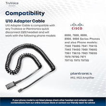 Load image into Gallery viewer, TruVoice HD-500 Office Headset with HD Sound and Noise Canceling Microphone - Compatible with Cisco 6000, 78xx, 88xx, 89xx, 98xx Series + 7931 7940 7941 7942 7945 7960 7961 7962 7965 7970 7975 Phones, BlackandSilver_7670
