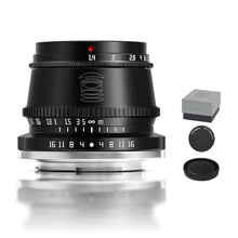 Load image into Gallery viewer, TTArtisan 35mm F1.4 APS-C Manual Focus Lens for Canon M Mount Camera Accessory Compatible Like M1 M2 M3 M6 M6II M10 M50 M50II M100 M200 (EF-M Mount), Black_1
