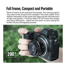 Load image into Gallery viewer, TTArtisan 50mm F2 Full Frame Large Aperture Manual Portrait Lens for Sigma for Leica for Panasonic L Mount Camera T TL TL2 CL FP S1 S5 Series Black_8206

