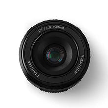 Load image into Gallery viewer, TTArtisan AF 27mm F2.8 XF Auto Focus APS-C Camera Lens Compatible with Fuji X-Mount Cameras XS10 X-A5 X-A7 X-M1 X-M2 X-E4 X-T1 X-T10 X-T2 X-T20 X-T3 X-T4 X-T100 X-T200 X-T30 X-Pro1 (Black)_8153
