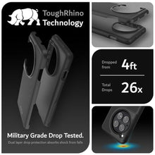 Load image into Gallery viewer, TUDIA Case for OnePlus 12 5G 2024 - MergeGrip Military Grade, Drop Tested, Dual Layer, Shockproof, Anti-Slip, Heavy Duty &amp; Protector Cover Protective Phone Case - Matte Black, MatteBlack_8314
