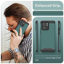 Load image into Gallery viewer, TUDIA Dual Shield Merge Phone Case for Motorola Edge 2023 - Dual Layer, Military Grade, Non-Slip, Shockproof &amp; Heavy Duty Phone Case Cover &amp; Protector - Hunter Green, HunterGreen_8307
