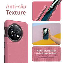 Load image into Gallery viewer, TUDIA DualShield Grip Designed for OnePlus 11 Case 5G (2023), [MergeGrip] Dual Layer Shockproof Slim Military Grade Non-Slip Tough Heavy Duty Protective Phone Case Cover - Smokey Pink, SmokeyPink_7888
