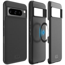 Load image into Gallery viewer, TUDIA MergeGrip [Magsafe Compatible] Designed for Google Pixel 8 Pro Case (2023) - Dual Layer [Military Grade] Shockproof Slim Rugged Tough Heavy Duty Phone Cases - Matte Black, MatteBlack_1
