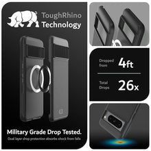 Load image into Gallery viewer, TUDIA MergeGrip [Magsafe Compatible] Designed for Google Pixel 8 Pro Case (2023) - Dual Layer [Military Grade] Shockproof Slim Rugged Tough Heavy Duty Phone Cases - Matte Black, MatteBlack_7573
