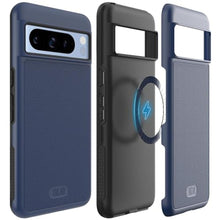 Load image into Gallery viewer, TUDIA MergeGrip [Magsafe Compatible] Designed for Google Pixel 8 Pro Case (2023) - Dual Layer [Military Grade] Shockproof Slim Rugged Tough Heavy Duty Phone Cases - Indigo Blue, IndigoBlue_1
