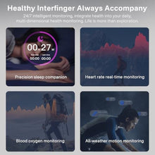 Load image into Gallery viewer, Tulbeys Smart Ring for Men &amp; Women - 5ATM Waterproof, Health &amp; Fitness Tracker, Heart Rate Monitor, Hand Gesture Brush Tiktok, Titanium Alloy Smart Rings for iOS/Android(Gold #12)_1730
