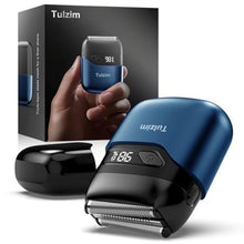 Load image into Gallery viewer, Tulzim Electric Foil Shaver: 3D Blades &amp; IPX7 Waterproof, Light Blue, LightBlue_1
