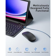 Load image into Gallery viewer, TUNKARMOR Case Keyboard for Samsung Galaxy Tab A9+ / A11+ Plus 2023/2025 11 Inch - Mouse and Detachable Magnetic Keyboard, Slim Case with S Pen Holder, Auto Sleep/Wake (Black)_990
