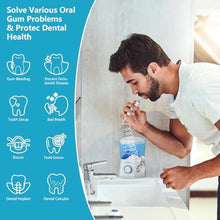 Load image into Gallery viewer, TUREWELL Water Dental Flosser for Teeth/Braces, Water Teeth Cleaner 8 Jet Tips and 10 Pressure Levels, 600ML Large Water Tank Oral Irrigator for Family(White)_8010
