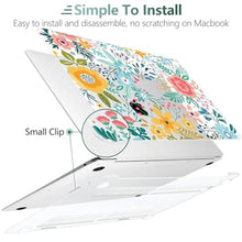 Load image into Gallery viewer, TWOLSKOO Case for MacBook Air 13.3 Inch (Old Version 20182021, Models: M1 A2337, A2179, A1932) Hard Shell Case with Screen Protector &amp; Keyboard Cover, Abstract Flower, AbstractFlower_1454
