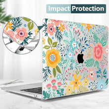 Load image into Gallery viewer, TWOLSKOO Case for MacBook Air 13.3 Inch (Old Version 20182021, Models: M1 A2337, A2179, A1932) Hard Shell Case with Screen Protector &amp; Keyboard Cover, Abstract Flower, AbstractFlower_1456
