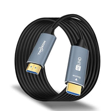 Load image into Gallery viewer, Twozoh Fiber Optic HDMI Cable 100FT, 4K Fiber HDMI to HDMI Cable 4K/60Hz (4:4:4 HDR10 HDCP2.2) 1440p 144Hz 18Gbps High Speed UHD Fiber HDMI Cord(30M), grey_1
