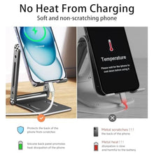 Load image into Gallery viewer, TZZPL Cell Phone Stand,360 Adjustable Folding Portable Phone Holder for Desk Travel Essentials Office Accessories Compatible with All Mobile Phones,Small ipad,Switch_5165
