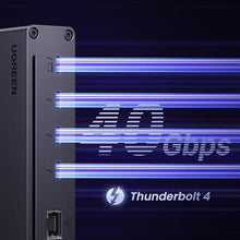 Load image into Gallery viewer, UGREEN 8-in-1 Thunderbolt 4 Docking Station, 40Gbps TB4 Hub, 3xTBT4 Dual 4K@60Hz or Single 8K Display, 85W Charging, Gigabit Ethernet, 3xUSB A 3.2, Revodok Max 208 Dock for Mac M1/M2/M3/M4 Pro/Max, DarkGray_36
