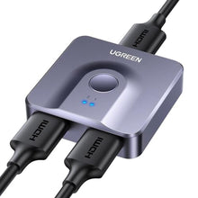 Load image into Gallery viewer, UGREEN HDMI Switch 4K@60Hz, Bi-Directional HDMI Switcher 2 in 1 Out HDMI Splitter 1 Input 2 Output Supports UHD 3D HDR Compatible with PS5, PS4, Xbox Series X/S, Roku, Fire Stick, Grey_1
