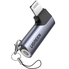Load image into Gallery viewer, UGREEN Headphone Adapter for iPhone Lightning to 3.5mm Jack MFi TRRS Aux Earphone Stereo Audio Mic Converter Mini Dongle Compatible with iPhone 14 13 Pro Max 12 11 XR XS SE 2022, iPad, Headset, Car, grey_1
