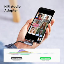 Load image into Gallery viewer, UGREEN Headphone Adapter for iPhone Lightning to 3.5mm Jack MFi TRRS Aux Earphone Stereo Audio Mic Converter Mini Dongle Compatible with iPhone 14 13 Pro Max 12 11 XR XS SE 2022, iPad, Headset, Car, grey_920
