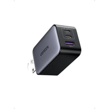 Load image into Gallery viewer, UGREEN Nexode 65W GaN USB C Wall Charger, 3-Port Compact Foldable Fast Charger Power Adapter for iPhone 17/16/15 Series, Galaxy S25/S24, Pixel 10/9, MacBook Pro/Air, Dell XPS, iPad Pro (Black)_1
